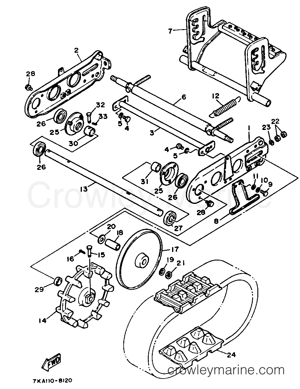 Yamaha Motors YS624TA - TRACK SUSPENSION 1