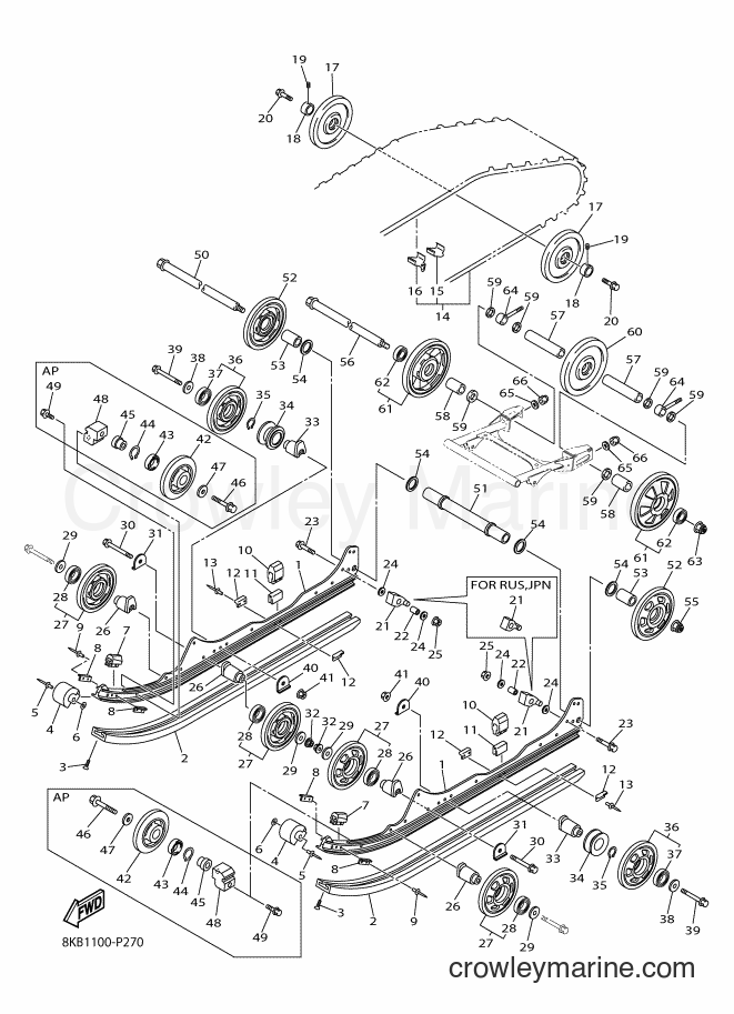 2015 Snowmobile VK10D - VK10D (8KB1) [020] - TRACK SUSPENSION 1