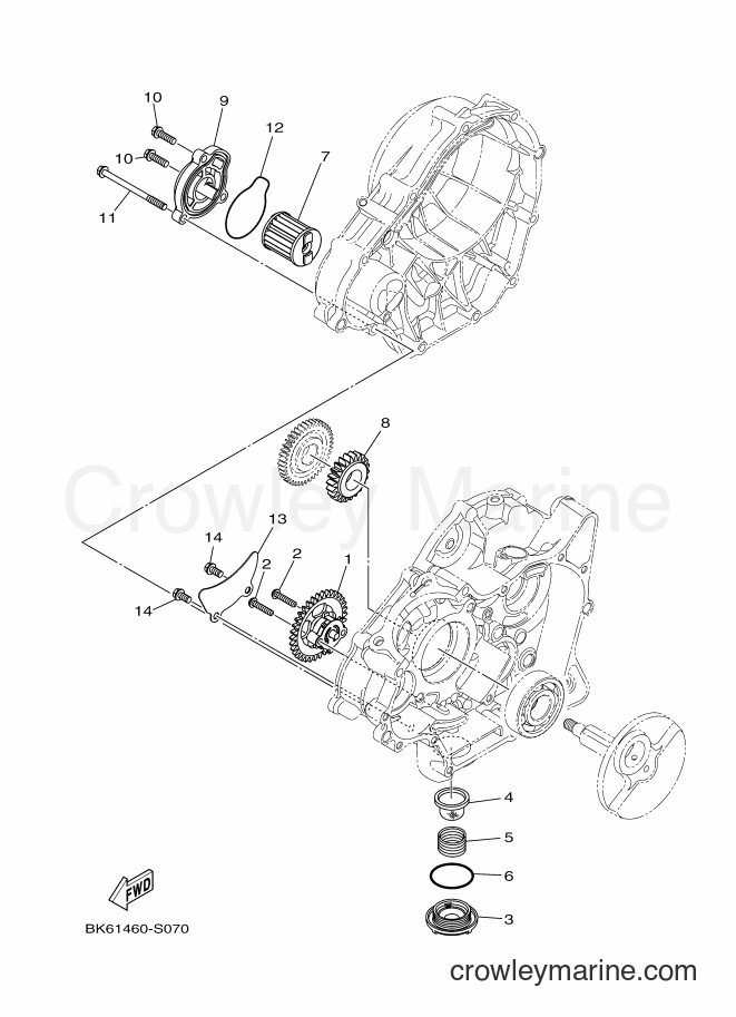 Yamaha Motors YZF155 (B9B2) [010] - OIL PUMP
