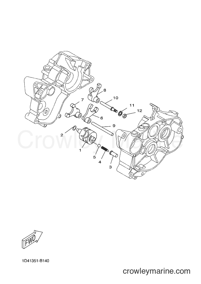 Yamaha Motors DT50RSM (2C3E) [010] - SHIFT CAM & FORK