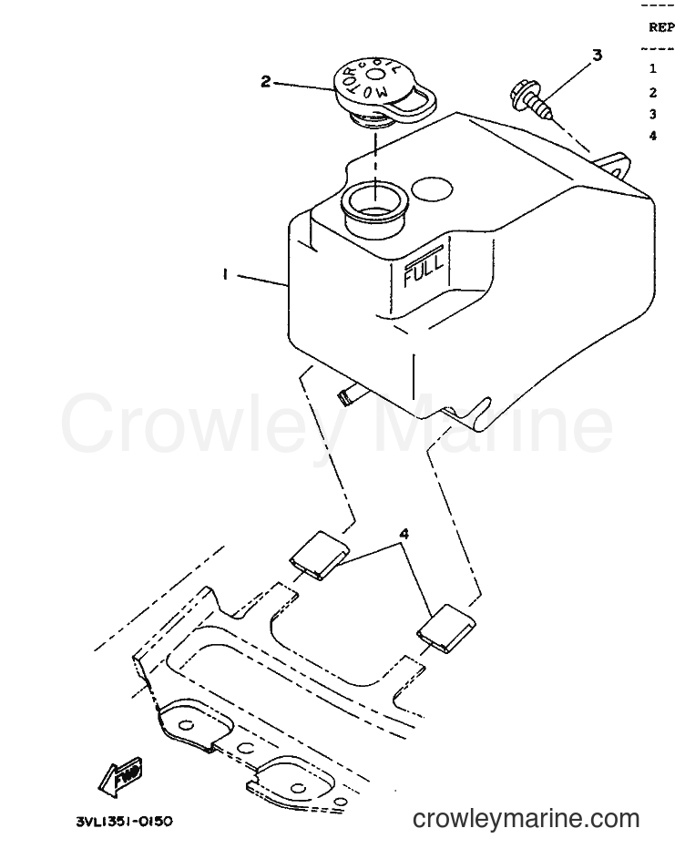 1990 Scooter CW50 - CW50 (3VL1) [999] - OIL TANK