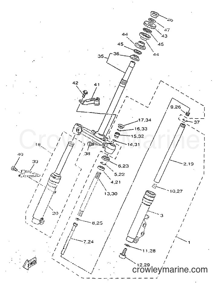 Yamaha Motors YN50 (5BV1) [999] - FRONT FORK