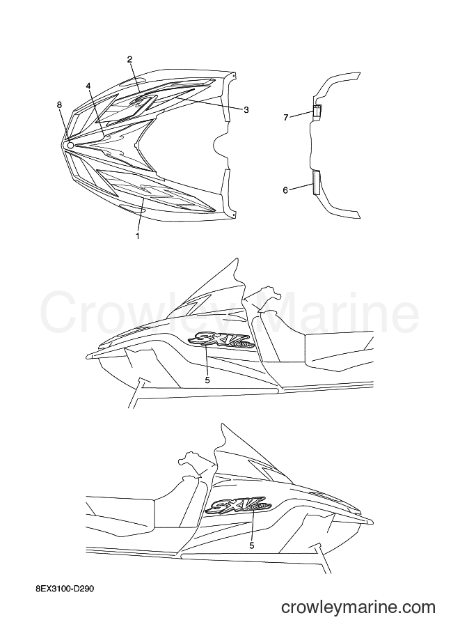2005 Snowmobile SXV60 - SXV60 (8EX3) [020] - EMBLEM