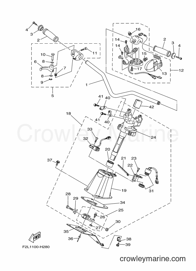 Yamaha Motors VX1100A (F2NK) [020] - STEERING 1