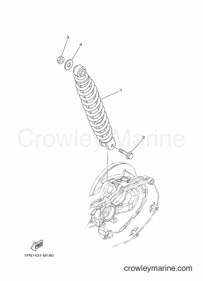 2013 Scooter AL125FC - AL125FC (1PN2) [010] - REAR SUSPENSION