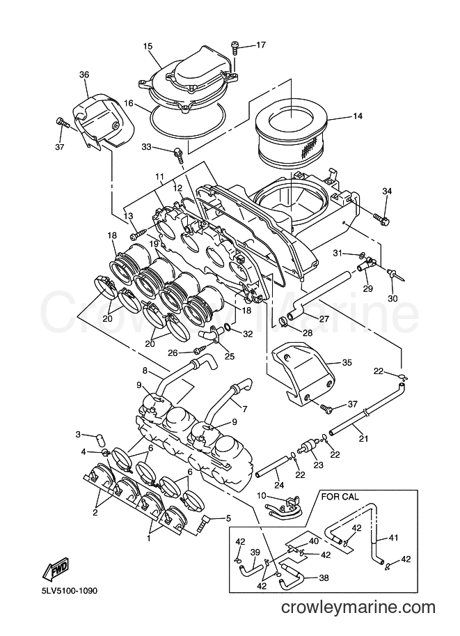 2005 Street Bike FZS1000 - FZS1000 (1C2D) [010] - INTAKE