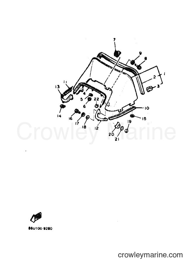 1990 Snowmobile SR540P - SR540P (87U1) [010] - WINDSHIELD