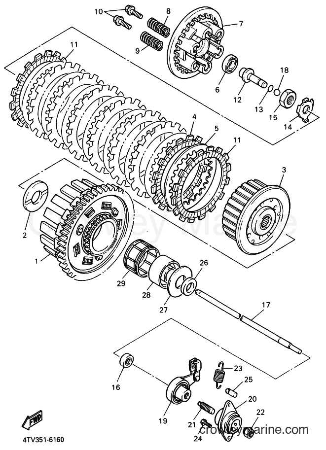 Yamaha Motors YZF600R (4WE5) [030] - CLUTCH