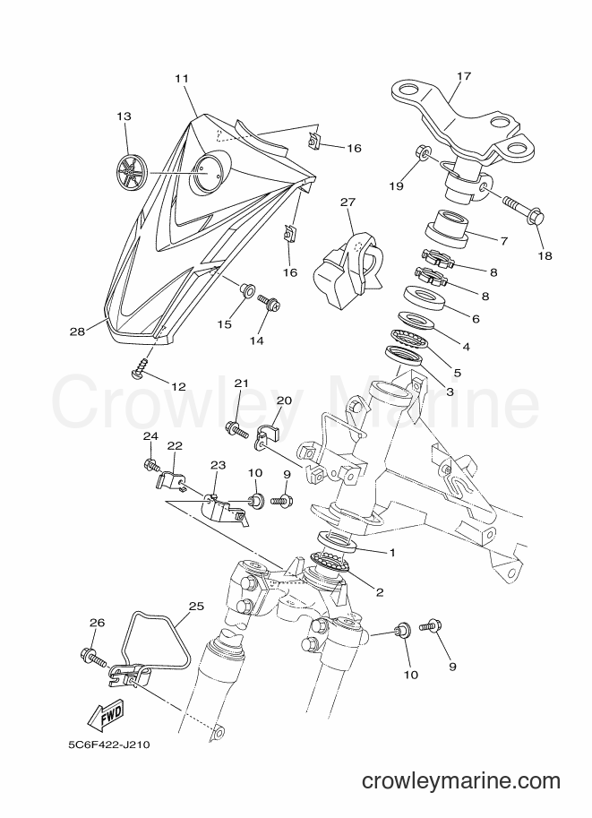 2016 Scooter T110LE - T110LE (5C6V) [010] - STEERING 3