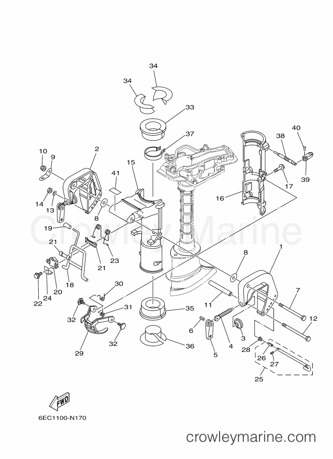 Yamaha Motors F6CMHS (6EE4) [020] - BRACKET