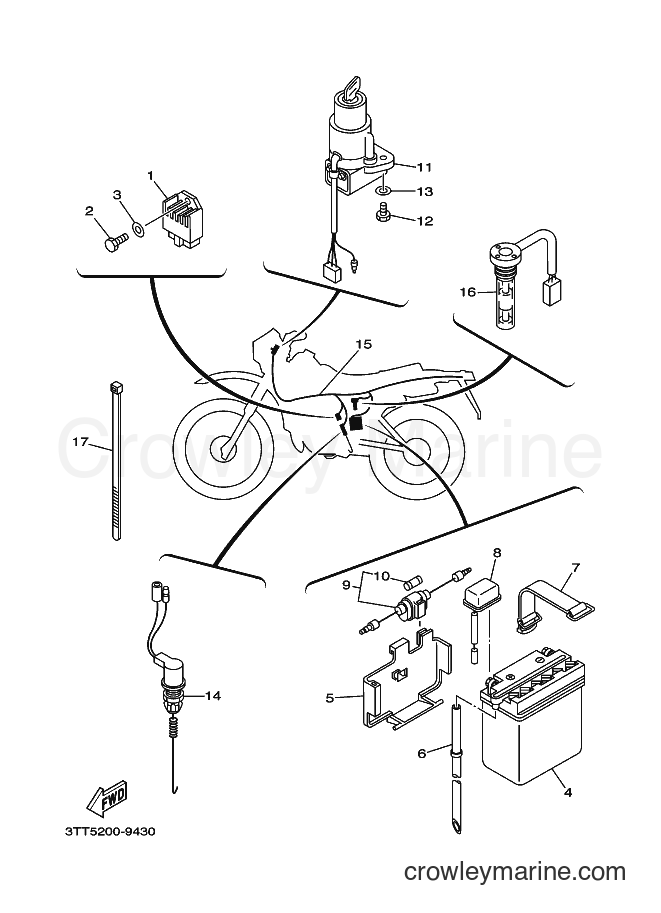 2004 Dirt Bike DT175 - DT175 (3FJF) [010] - ELECTRICAL 1