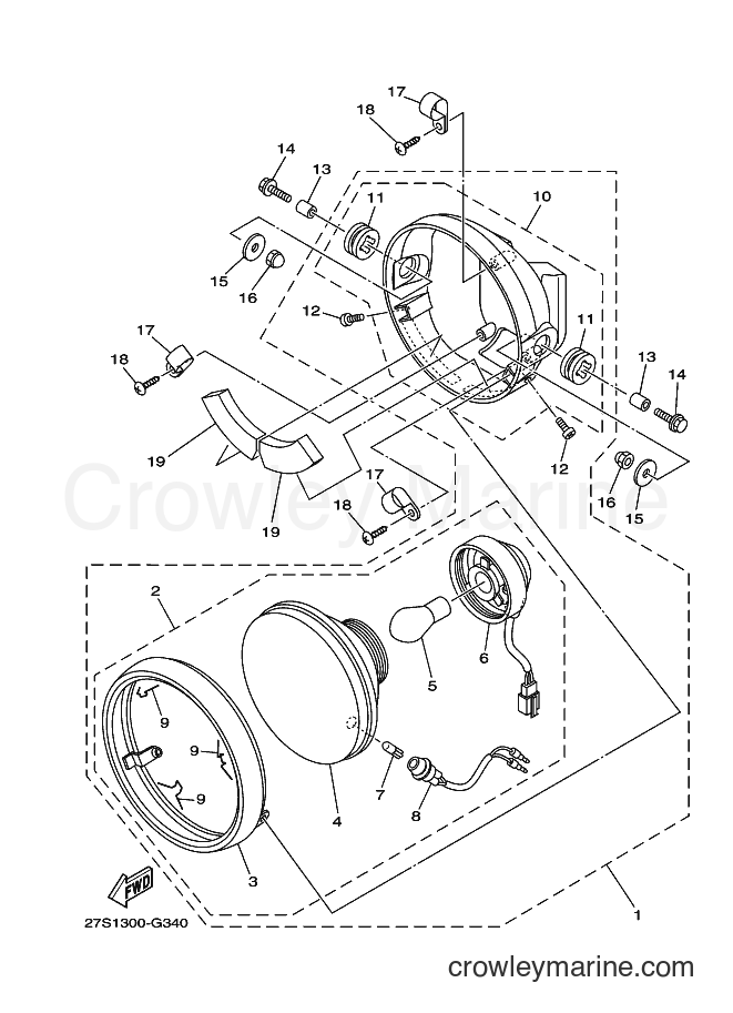 2008 Street Bike YB125SPD - YB125SPD (27S1) [010] - HEADLIGHT