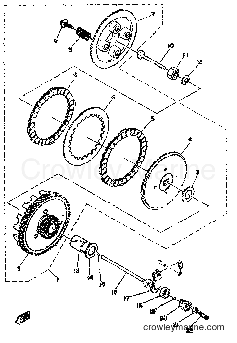 1978 Scooter FS1DX - FS1DX (2G1) [998] - CLUTCH