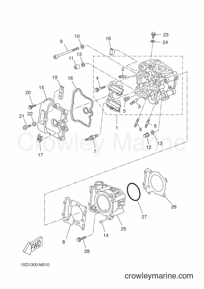 2016 Scooter YP400R - YP400R (1SDB) [010] - CYLINDER