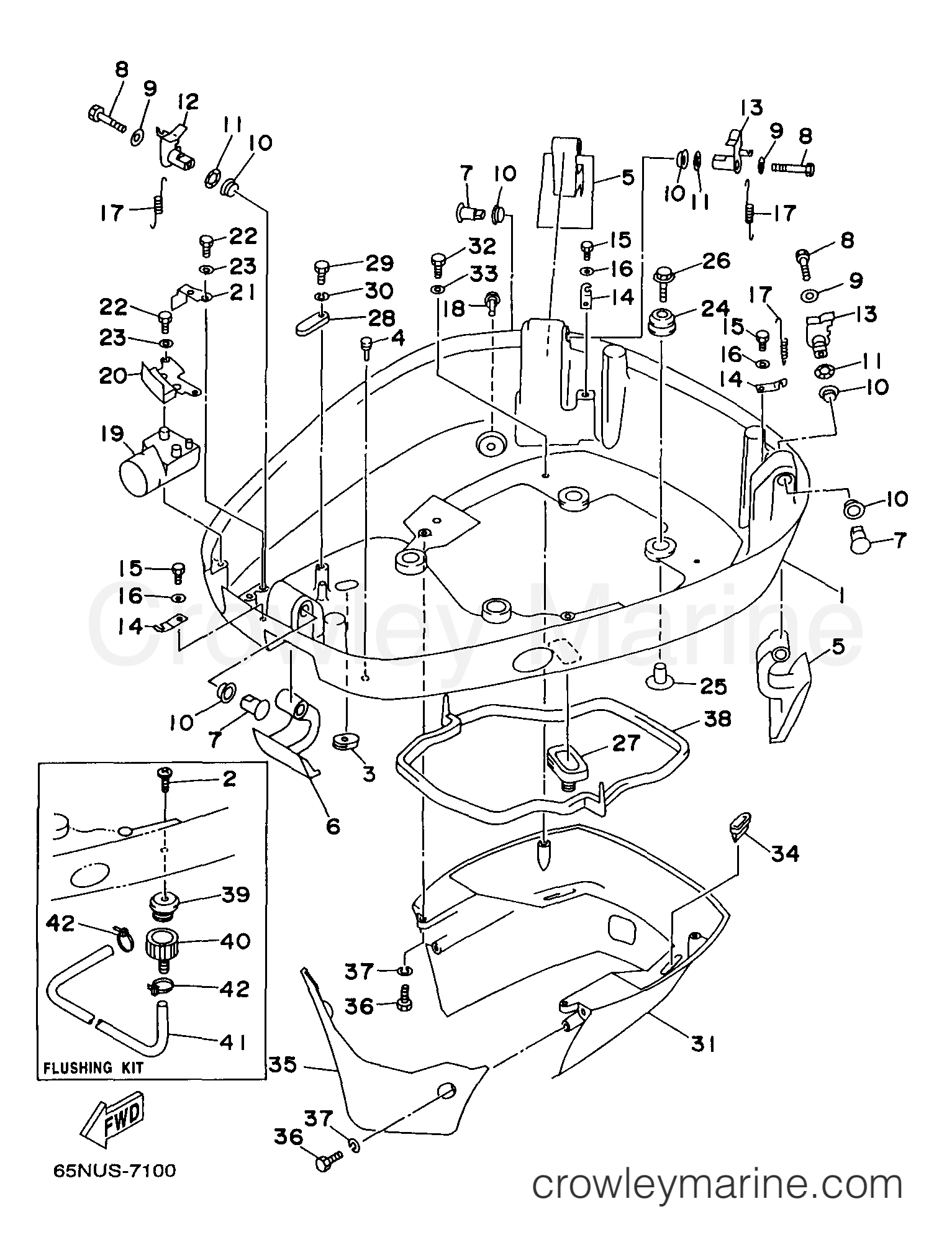 Yamaha Motors D150TLRV - BOTTOM COWLING