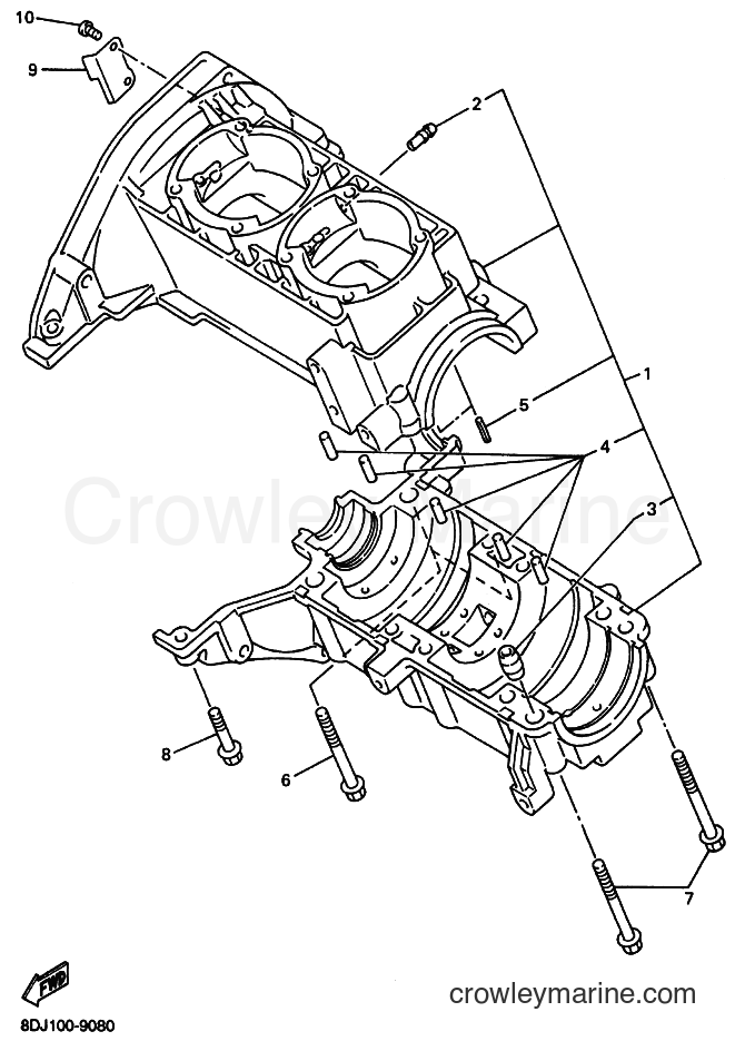 Yamaha Motors PZ500LT (8EG1) [020] - CRANKCASE