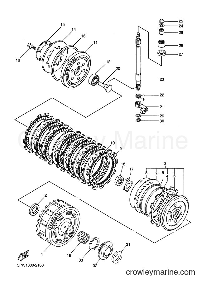 Yamaha Motors YZF-R1 (5PW7) [080] - CLUTCH