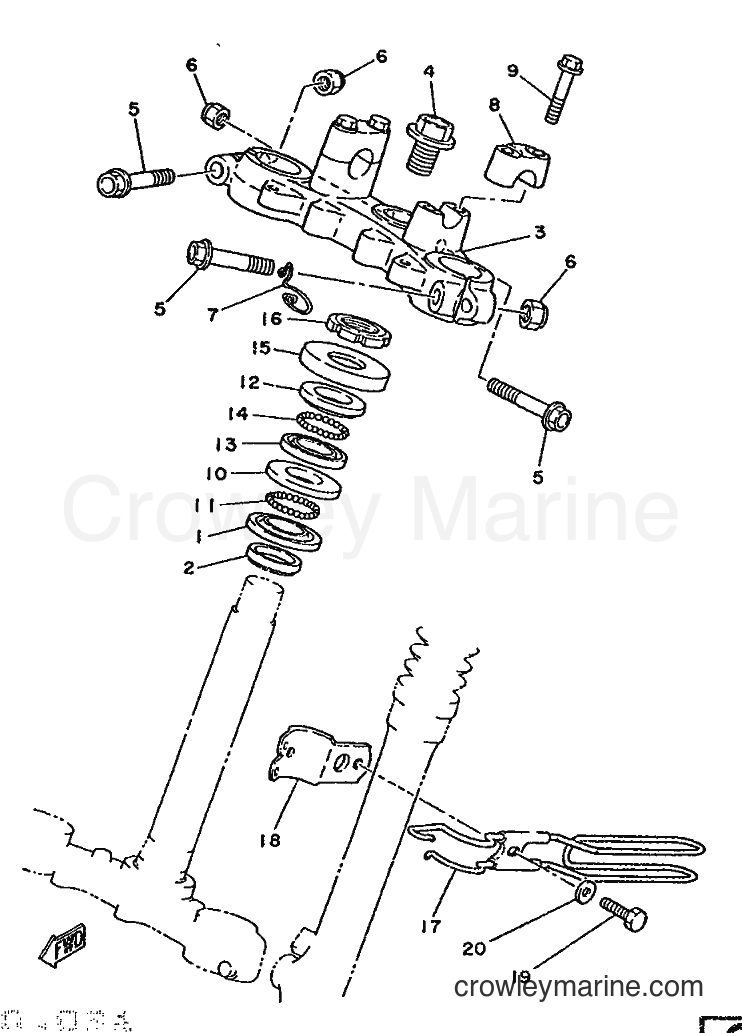Yamaha Motors DT125-MX (4J3) [999] - STEERING