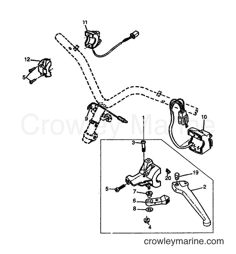 1999 Scooter CW50 - CW50 (4VVP) [010] - HANDLE SWITCH & LEVER