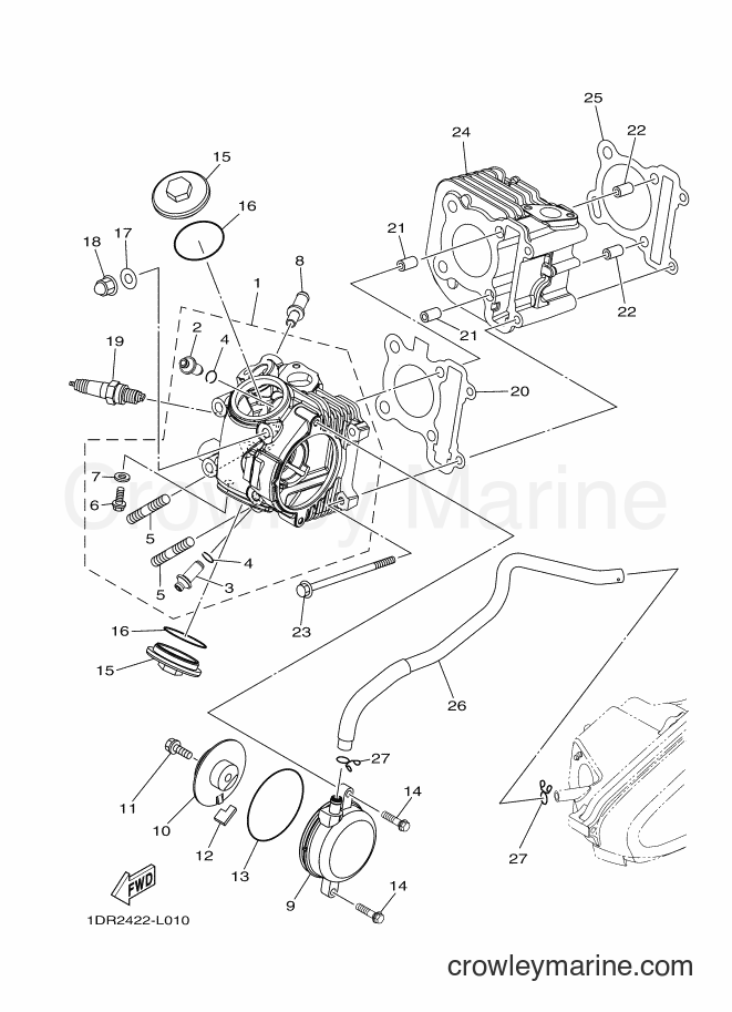 Yamaha Motors XC115S (1DR2) [010] - CYLINDER