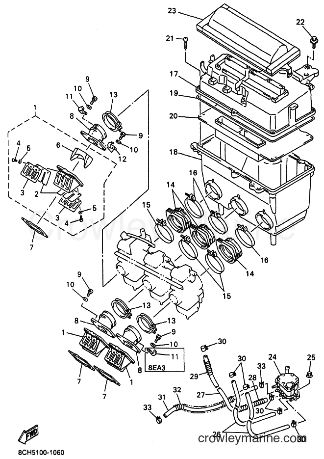 Yamaha Motors SX700R (8CH5) [020] - INTAKE