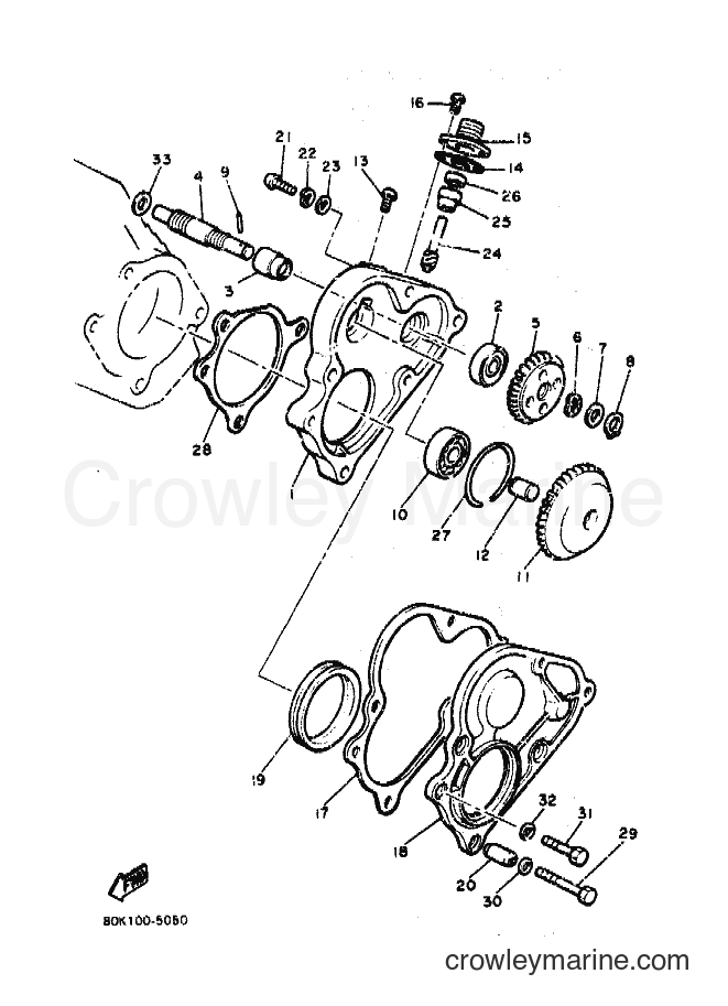 1991 Snowmobile PZ480LT - PZ480LT (88X1) [020] - PUMP DRIVE GEAR