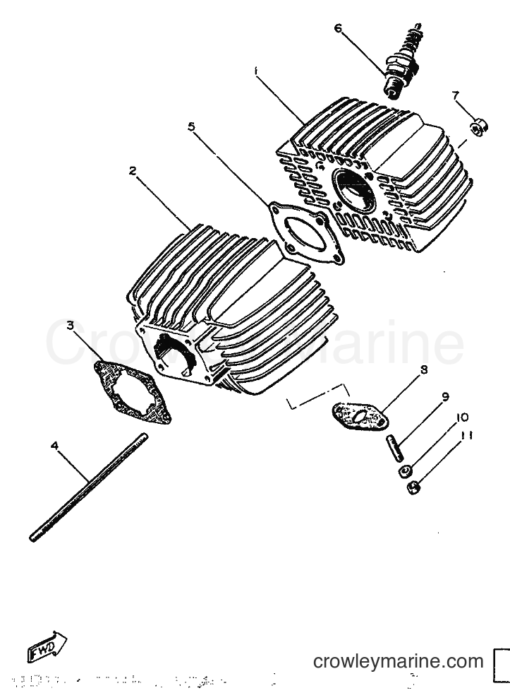 1986 Scooter ME50 - ME50 (1TK) [999] - CYLINDER & CRANKCASE