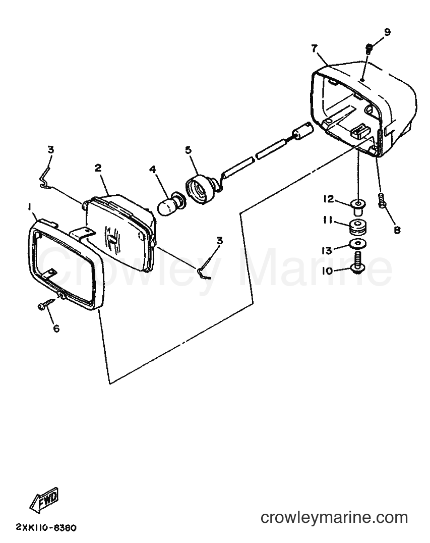 1992 ATV YFM350X - YFM350X (3GDA) [999] - HEADLIGHT