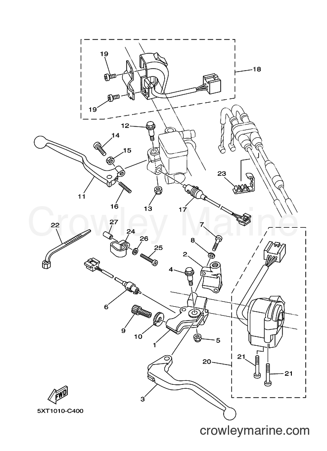 2005 Dirt Bike XG250 - XG250 (4D62) [010] - HANDLE SWITCH & LEVER