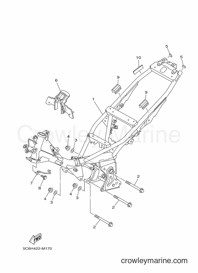 Yamaha Motors T110LE (5C6V) [010] - FRAME