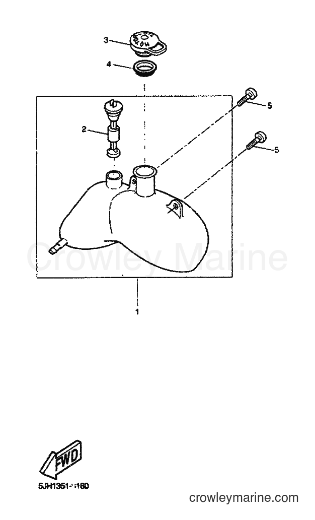 2000 Scooter EW50 - EW50 (5LH1) [030] - OIL TANK