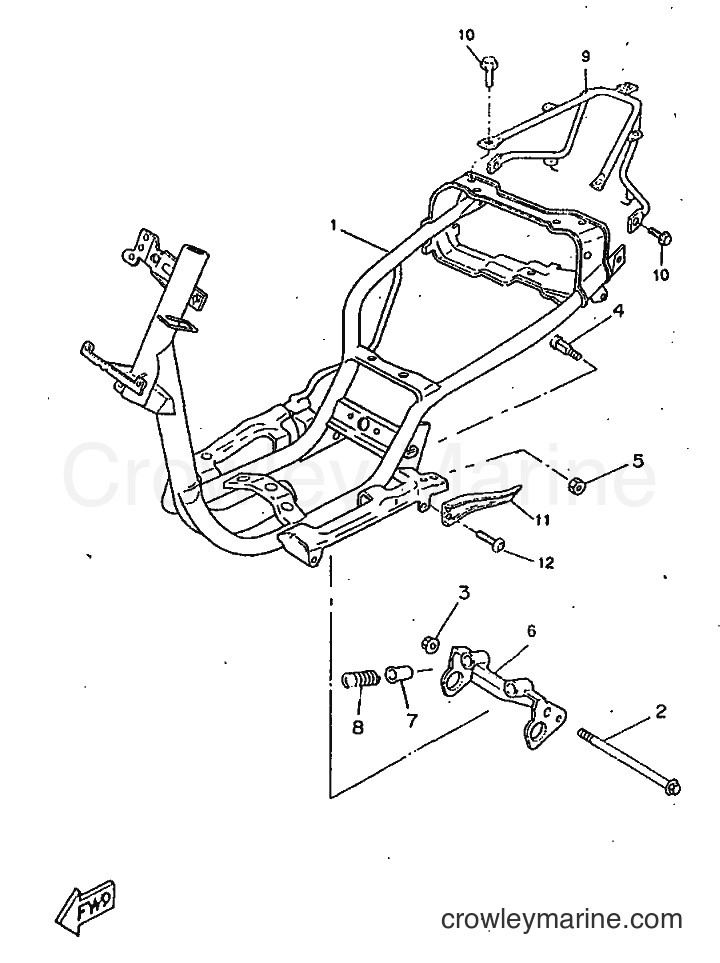 1998 Scooter CW50RSX - CW50RSX (4YD2) [999] - FRAME