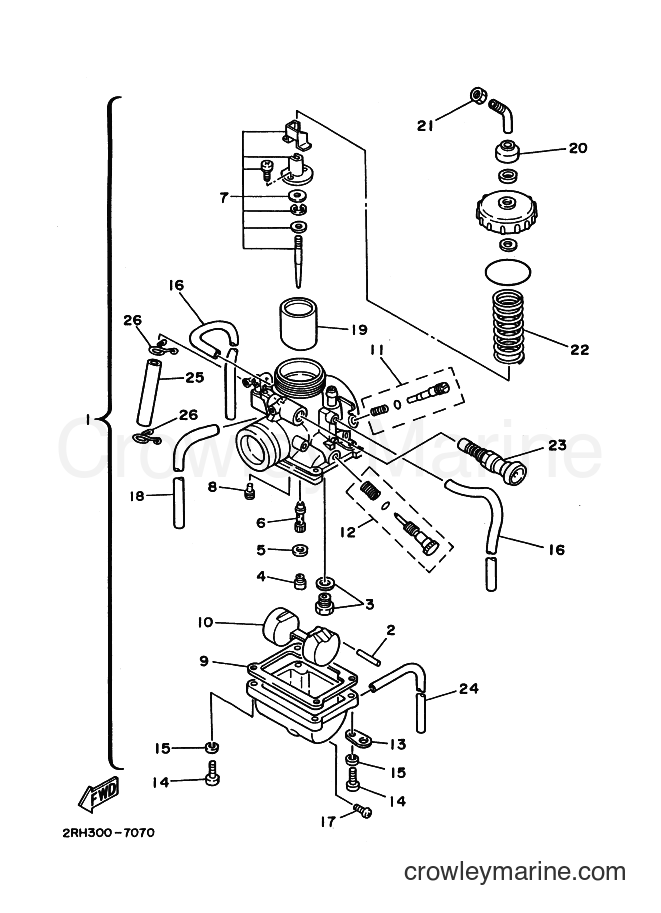 Yamaha Motors DT125R (3DB1) [999] - CARBURETOR