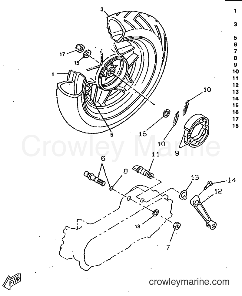 1998 Scooter CW50RSP - CW50RSP (4URG) [010] - REAR WHEEL