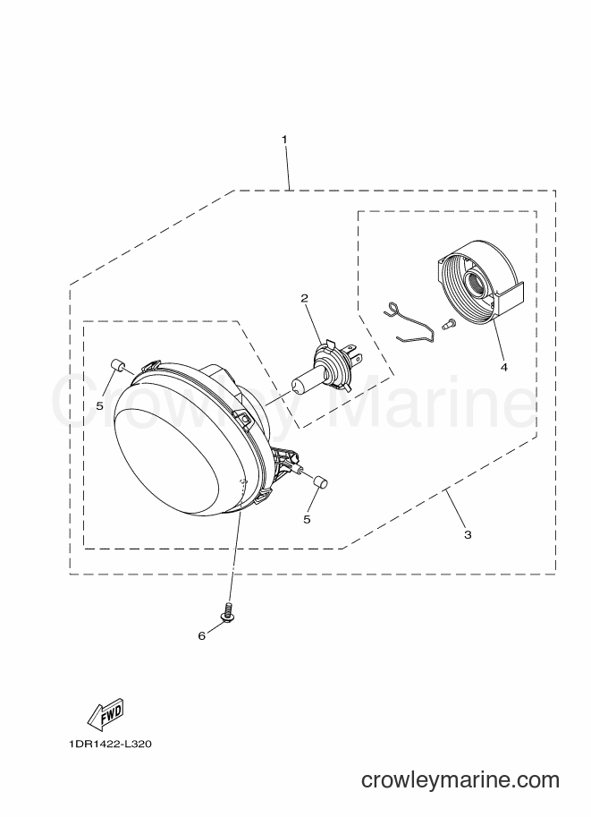 Yamaha Motors XC115S (1DR7) [010] - HEADLIGHT