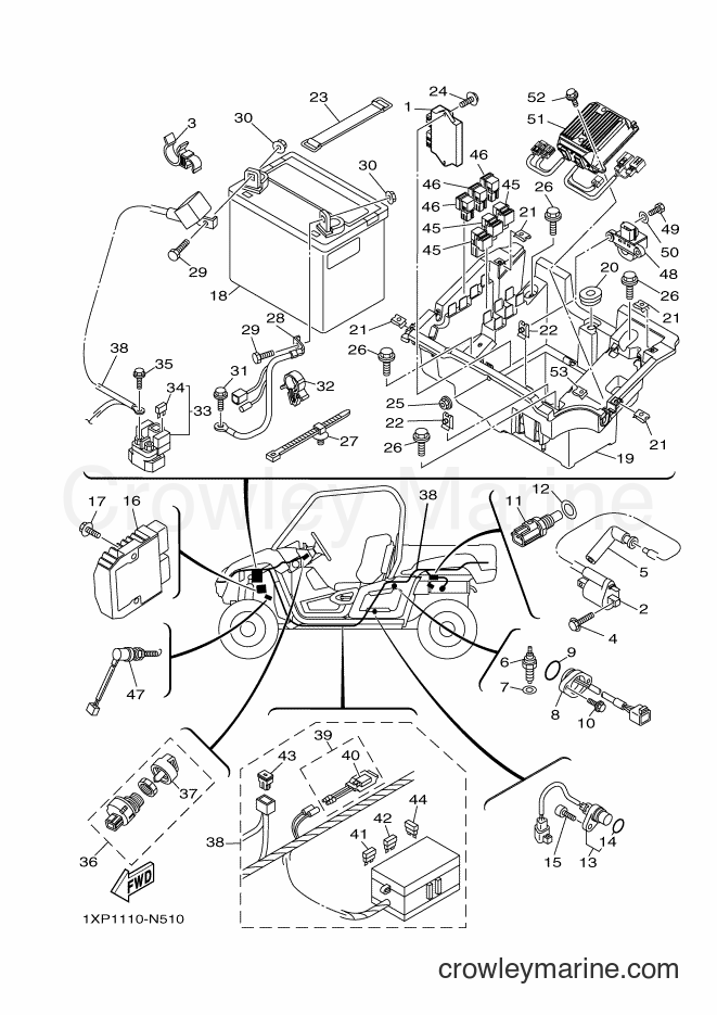Yamaha Motors YXM700E (1XP3) [010] - ELECTRICAL 1