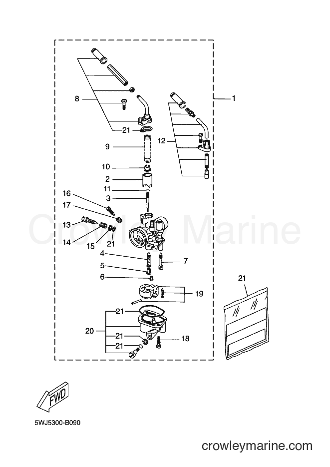 2007 Scooter YQ50 - YQ50 (3C6F) [070] - CARBURETOR 2