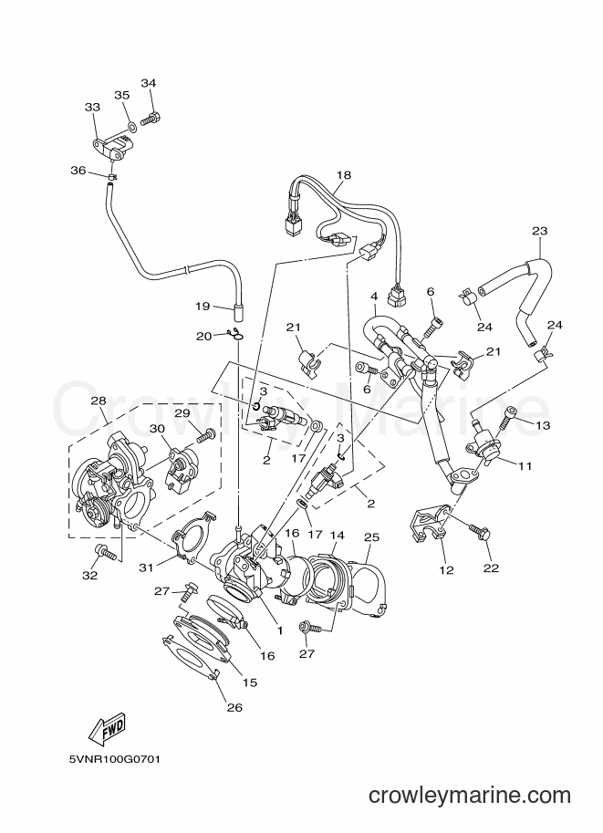 Yamaha Motors XV1700A (35S3) [010] - INTAKE