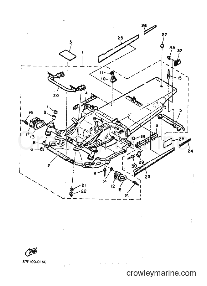Yamaha Motors PZ480P (87F1) [010] - FRAME