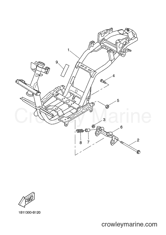 Yamaha Motors CW50N (1B11) [020] - FRAME