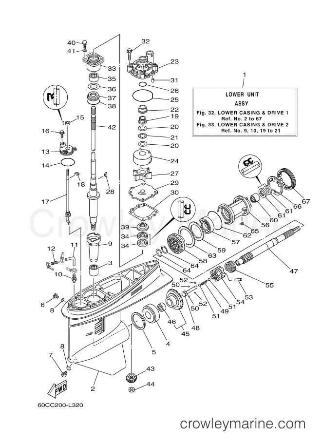 Yamaha Motors F100BET (60CD) [060] - LOWER CASING & DRIVE 1