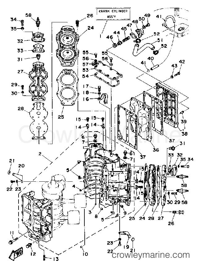 Yamaha Motors L130ETXDA - CYLINDER CRANKCASE