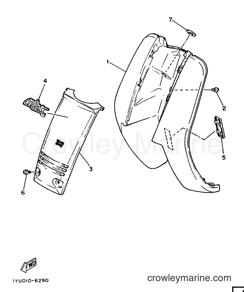 1987 Scooter SH50 - SH50 (2NM) [999] - LEG SHIELD