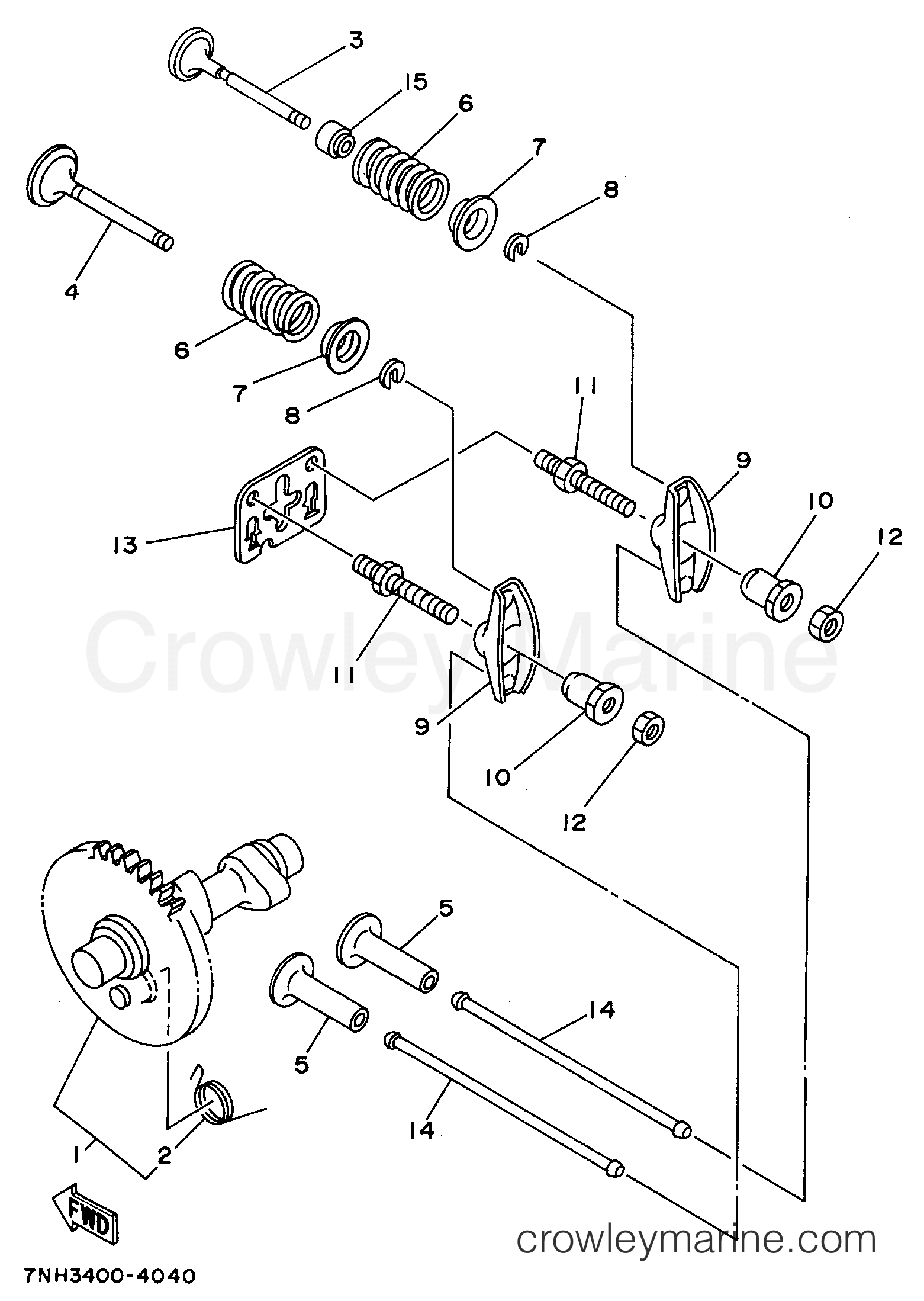 Yamaha Motors EF1600X - CAMSHAFT VALVE