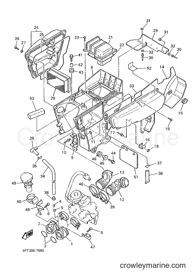 2000 Dirt Bike XT600E - XT600E (4SL6) [010] - INTAKE 2