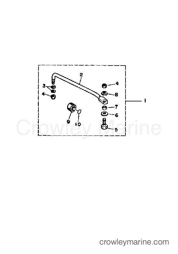 Yamaha Motors 40SJ - STEERING GUIDE ATTACHMENT