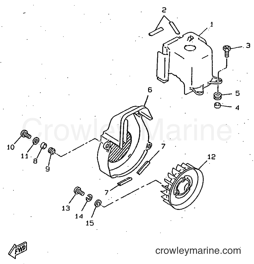 1997 Scooter CW50RS - CW50RS (4TD8) [999] - AIR SHROUD & FAN