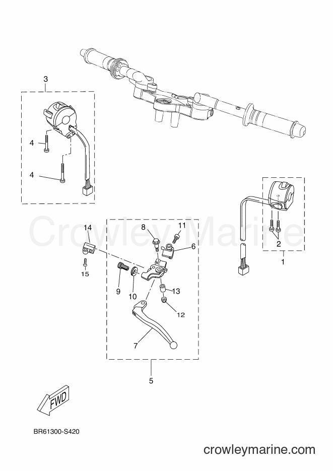 2017 Sport Bike YZF-R125A - YZF-R125A (BR61) [080] - HANDLE SWITCH & LEVER