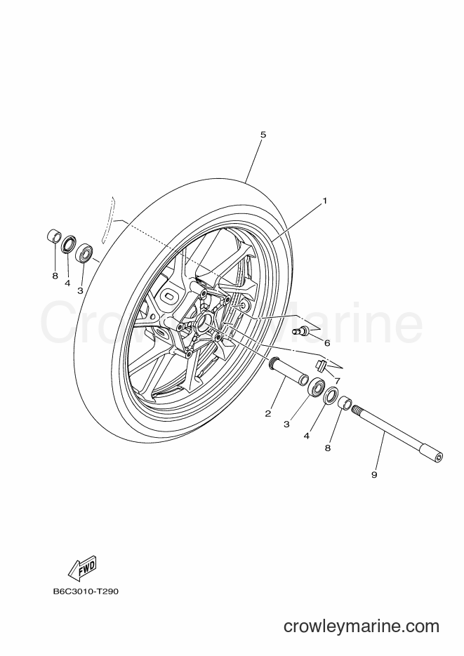 2018 Street Bike MTN850D - MTN850D (B6C3) [010] - FRONT WHEEL