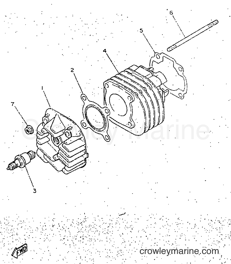 1998 Scooter YN50 - YN50 (5AD3) [999] - CYLINDER